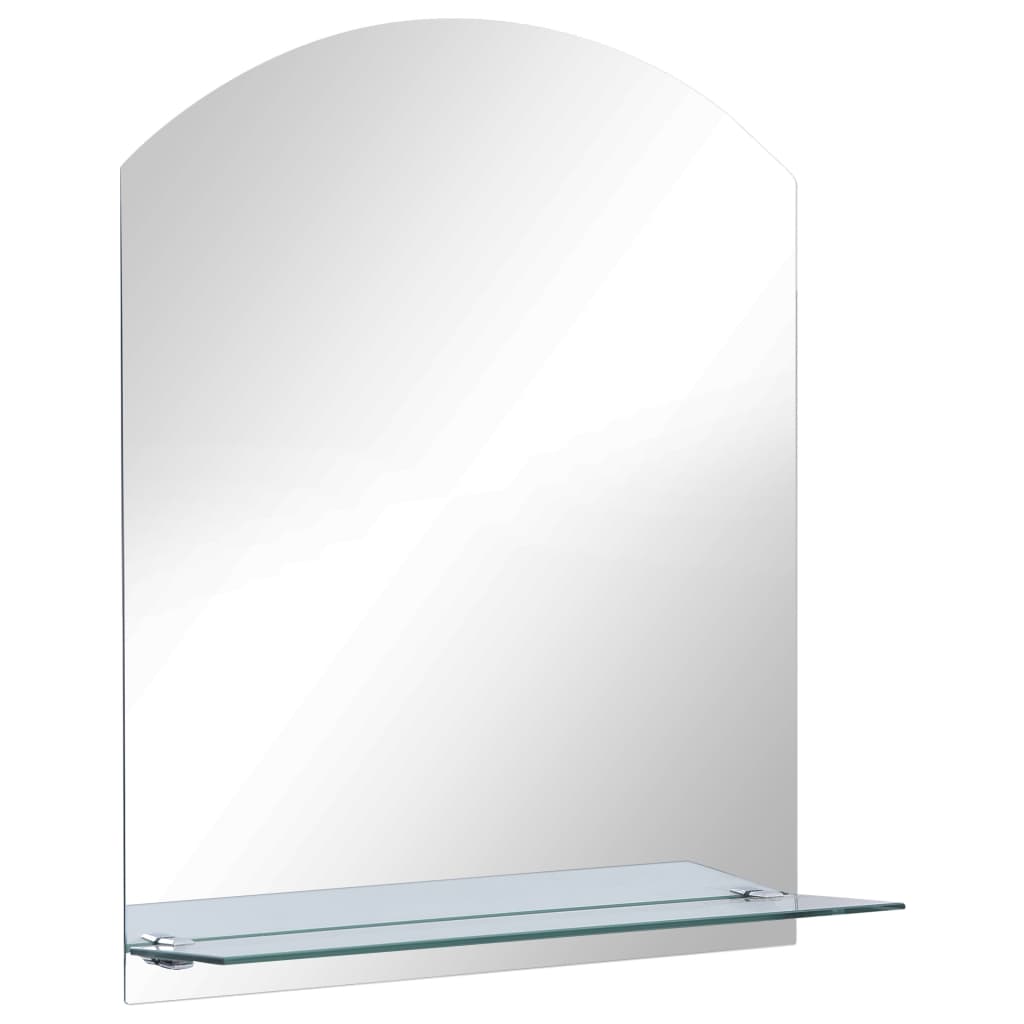 Vidaxl Wall mirror with shelf 30x50 cm hardened glass