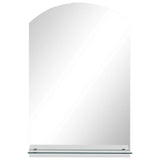 Vidaxl wandspiegel met schap 40x60 cm gehard glas