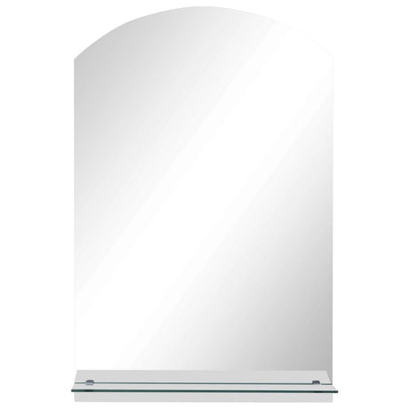 Vidaxl wandspiegel met schap 40x60 cm gehard glas