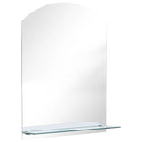 VidaXL wall mirror with shelf 50x70 cm hardened glass