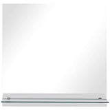 Vidaxl wandspiegel met schap 30x30 cm gehard glas