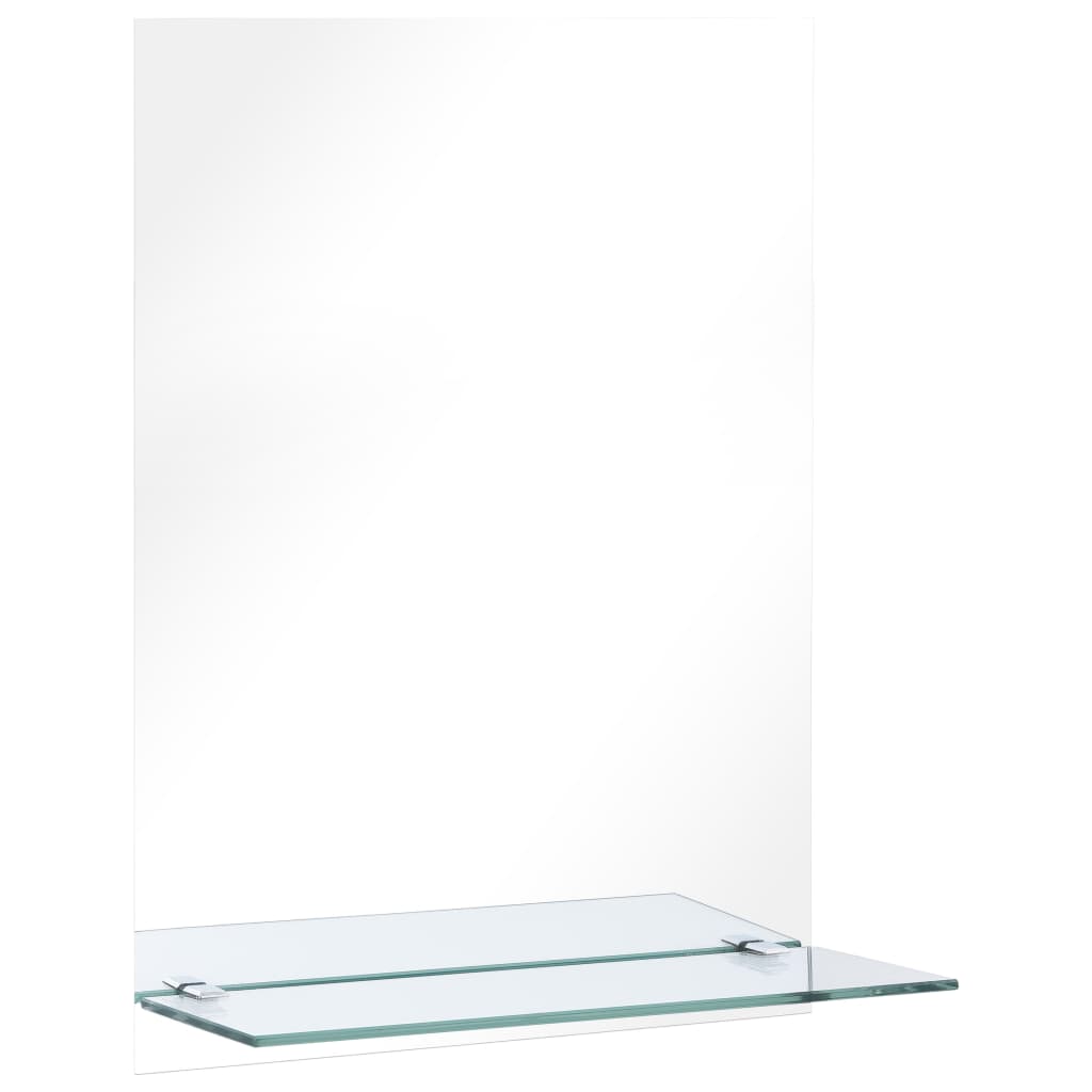 Vidaxl Wall mirror with shelf 30x50 cm hardened glass