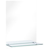 Vidaxl Wall mirror with shelf 30x50 cm hardened glass