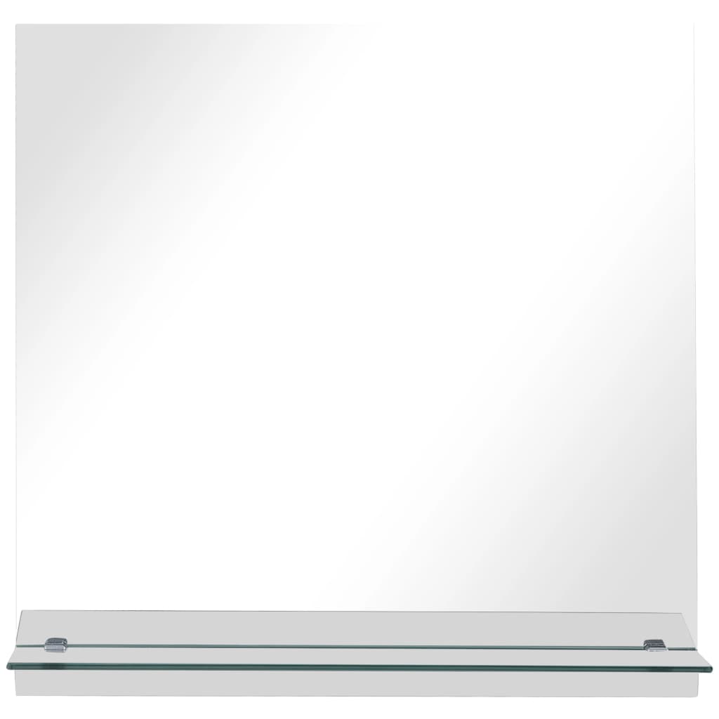 VidaXL wall mirror with shelf 40x40 cm hardened glass