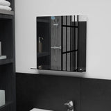 VidaXL wall mirror with shelf 40x40 cm hardened glass