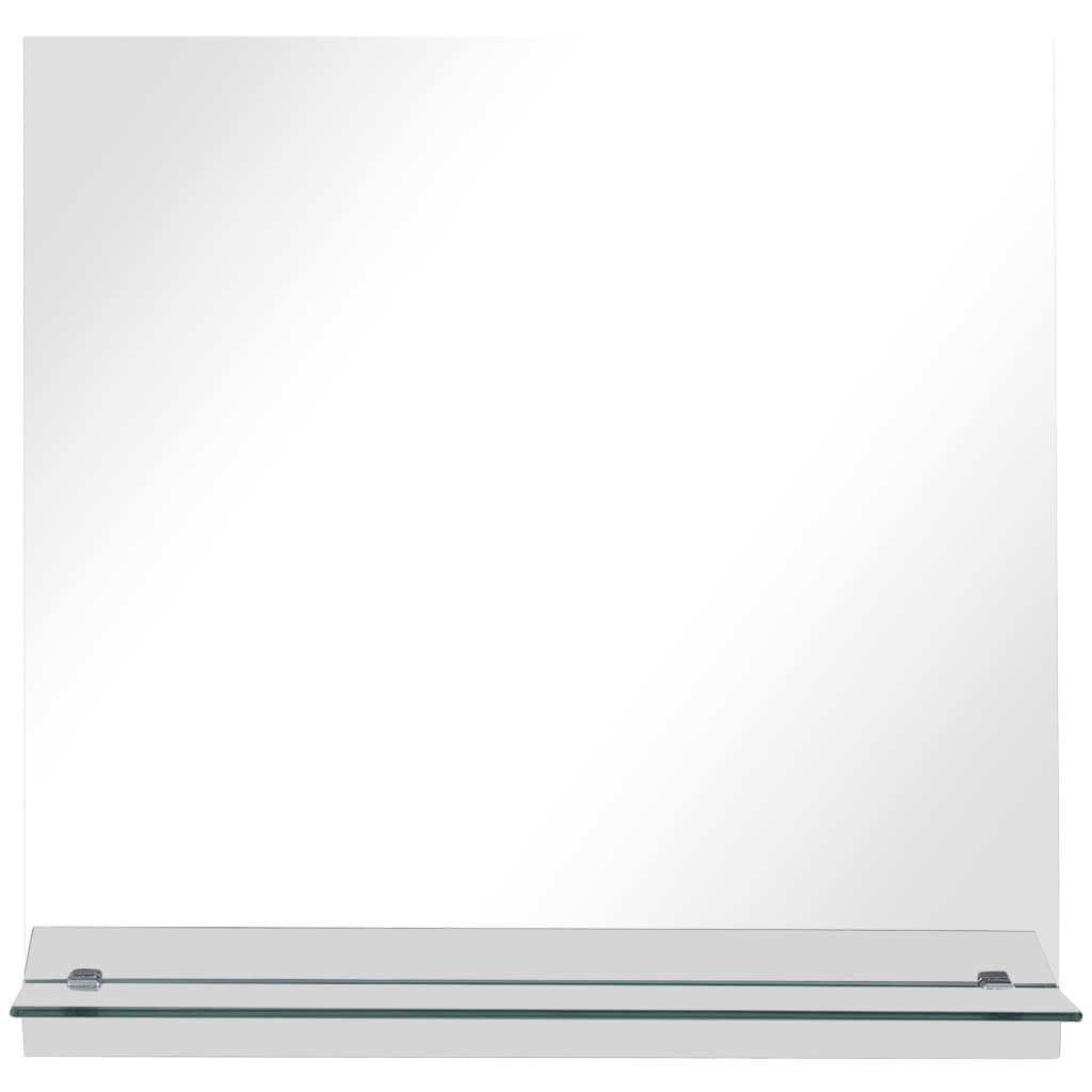 VidaXL wall mirror with shelf 50x50 cm hardened glass