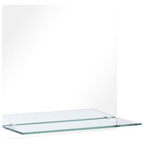 VidaXL wall mirror with shelf 60x60 cm hardened glass