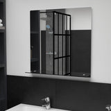 VidaXL wall mirror with shelf 60x60 cm hardened glass