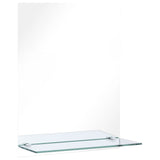 VidaXL wall mirror with shelf 50x70 cm hardened glass