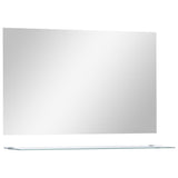 Vidaxl Wall mirror with shelf 100x60 cm hardened glass