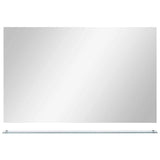 Vidaxl wandspiegel met schap 100x60 cm gehard glas