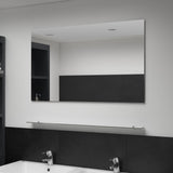 Vidaxl Wall mirror with shelf 100x60 cm hardened glass