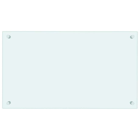 Vidaxl spatscherm keuken 70x40 cm gehard glas wit