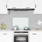 Vidaxl spatscherm keuken 70x50 cm gehard glas wit