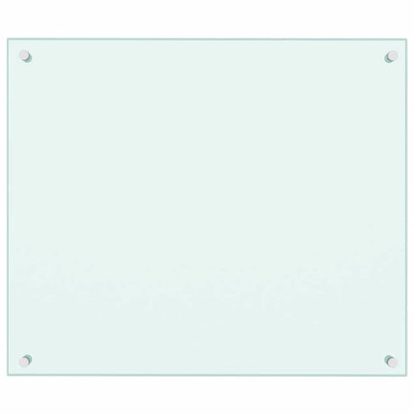 Vidaxl spatscherm keuken 70x60 cm gehard glas wit