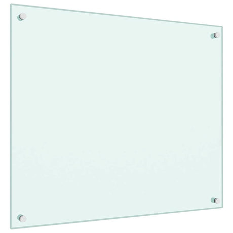 Vidaxl spatscherm keuken 70x60 cm gehard glas wit