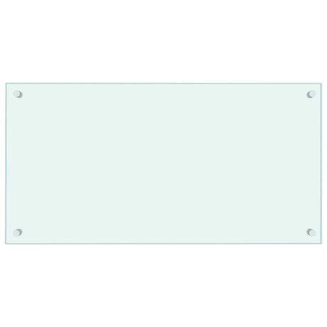 Vidaxl spatscherm keuken 80x40 cm gehard glas wit
