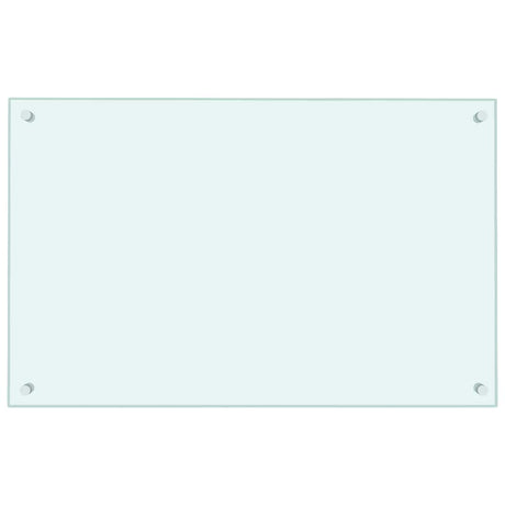 Vidaxl spatscherm keuken 80x50 cm gehard glas wit