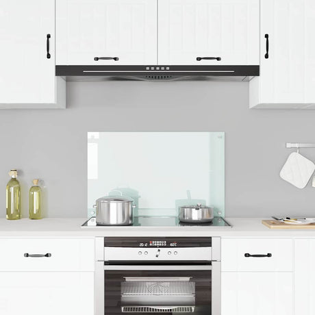 Vidaxl spatscherm keuken 80x50 cm gehard glas melkwit
