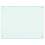 Vidaxl spatscherm keuken 80x60 cm gehard glas wit