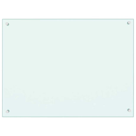 Vidaxl spatscherm keuken 80x60 cm gehard glas wit