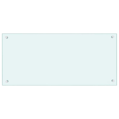 Vidaxl spatscherm keuken 90x40 cm gehard glas wit