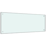 Vidaxl spatscherm keuken 100x40 cm gehard glas wit