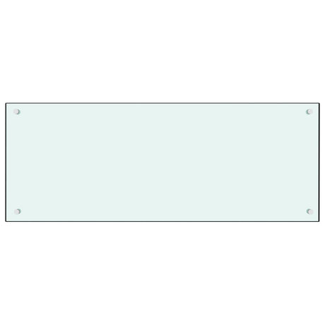 Vidaxl spatscherm keuken 100x40 cm gehard glas wit