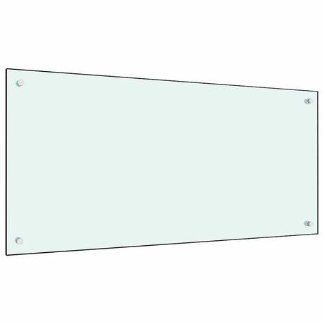 Vidaxl spatscherm keuken 100x50 cm gehard glas melkwit