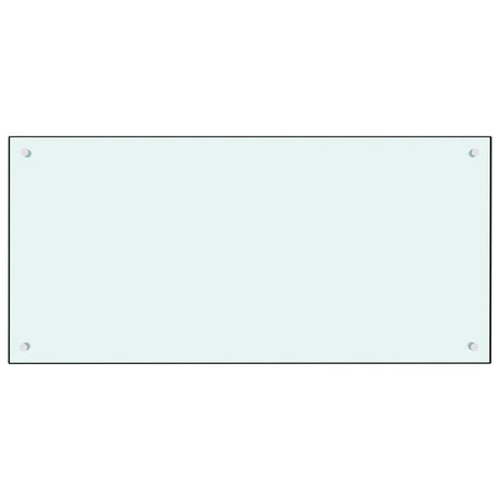 Vidaxl spatscherm keuken 100x50 cm gehard glas wit