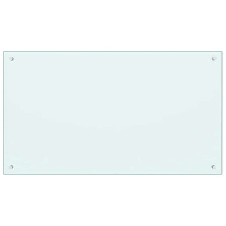 Vidaxl spatscherm keuken 100x60 cm gehard glas wit