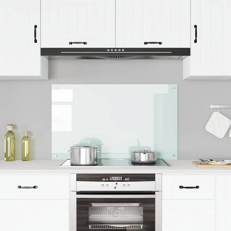 Vidaxl spatscherm keuken 100x60 cm gehard glas wit