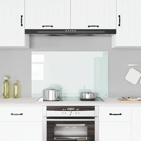 Vidaxl spatscherm keuken 100x60 cm gehard glas melkwit