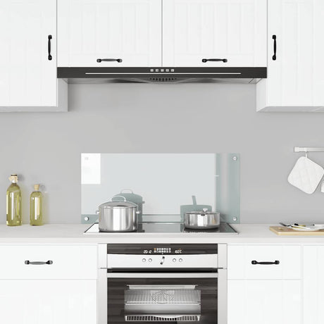 Vidaxl spatscherm keuken 90x40 cm gehard glas transparant