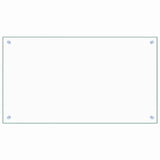 Vidaxl spatscherm keuken 90x50 cm gehard glas transparant