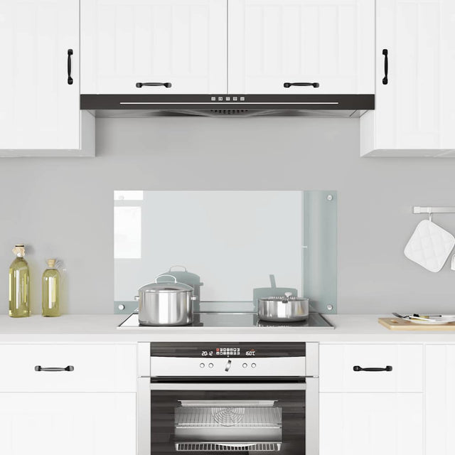 Vidaxl spatscherm keuken 90x50 cm gehard glas transparant