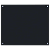 Vidaxl spatscherm keuken 70x60 cm gehard glas zwart