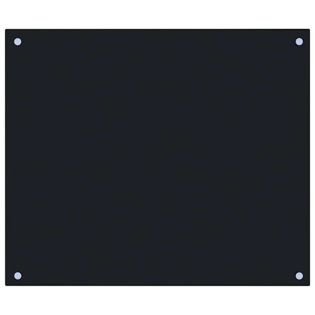 Vidaxl spatscherm keuken 70x60 cm gehard glas zwart