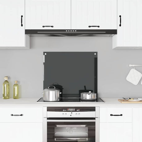 Vidaxl spatscherm keuken 70x60 cm gehard glas zwart