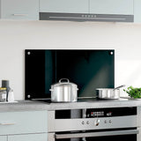 Vidaxl spatscherm keuken 80x40 cm gehard glas zwart