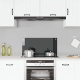 Vidaxl spatscherm keuken 80x40 cm gehard glas zwart