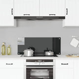 Vidaxl spatscherm keuken 100x40 cm gehard glas zwart