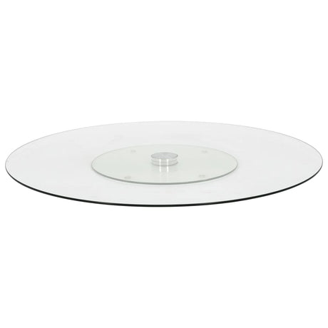 Vidaxl serveerbord draaiend 60 cm gehard glas transparant