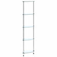 Vidaxl kastje 5-laags 30x30x130 cm gehard glas transparant