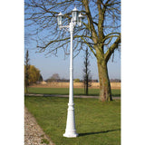 Vidaxl tuinlantaarn kingston 3-arms 215 cm wit