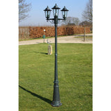 Vidaxl Garden Lantern z 3 ramionami 215 cm aluminium ciemnozielone czarne