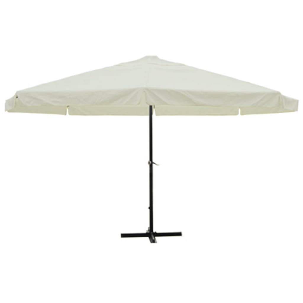 Vidaxl Parasol Samos 500 cm Aluminium White