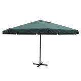 Vidaxl Parasol Samos 500 cm aluminiumgrönt