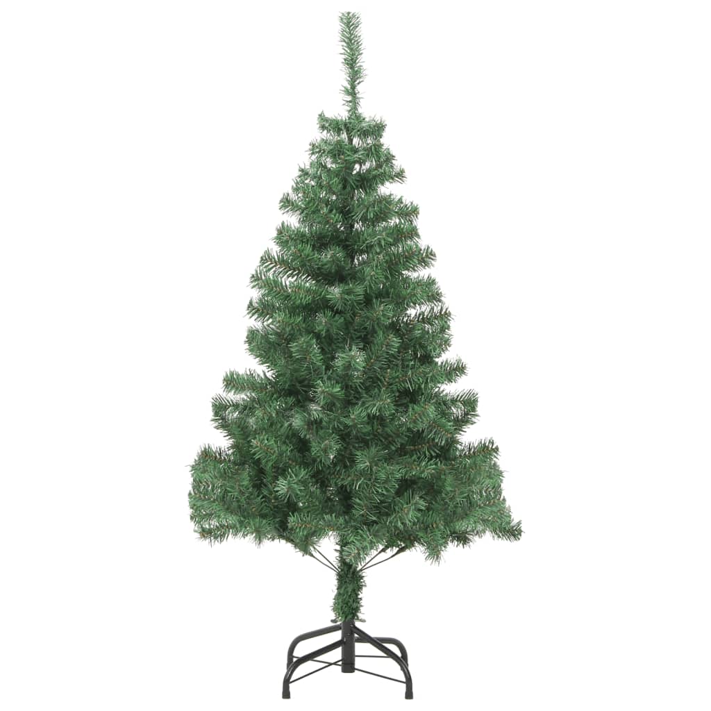 Vidaxl Kunstkerstboom z jeklenimi standardnimi 910 vejami 210 cm