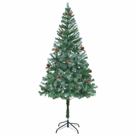 Vidaxl kunstkerstboom met dennenappels 180 cm